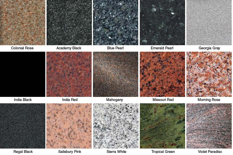 granite samples Collection