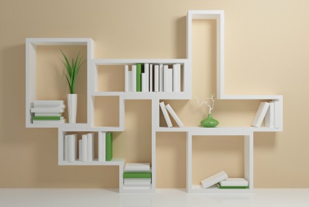 White Modern Shelves